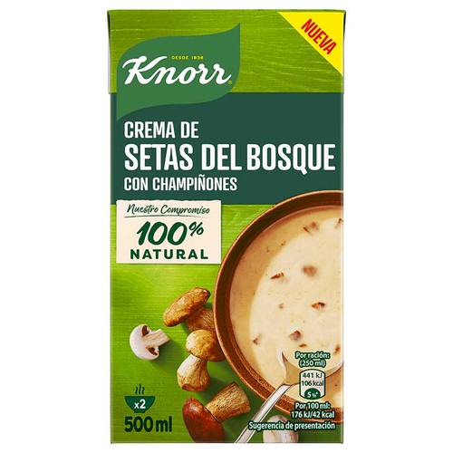 KNORR Crema de bolets del bosc amb xampinyons