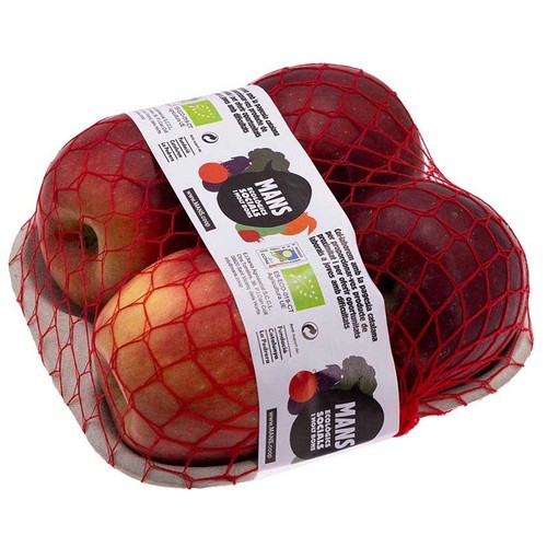 MANS Poma ecològica Km0 Royal Gala en safata de 650 g