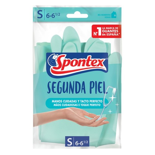 SPONTEX Guants de nitril segona pell talla S