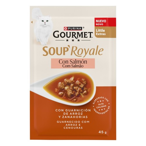 GOURMET SOUP Snack líquid de Salmó per a gat