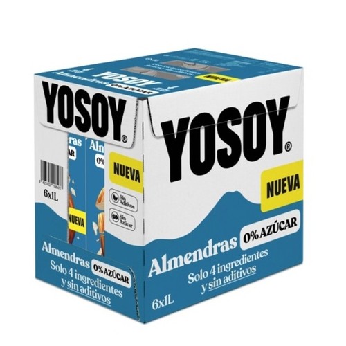 YOSOY Beguda d'ametlles 0% 6x1L en cartró