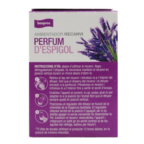 BONPREU Ambientador recanvi perfum d'espígol