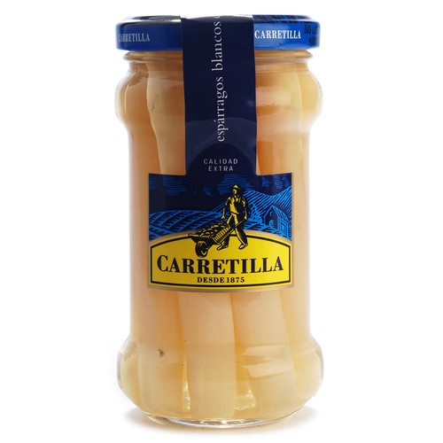 CARRETILLA Espàrrecs blancs curts