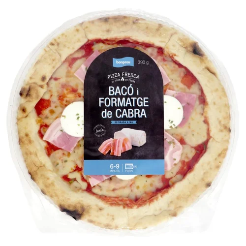 Pizza burrata y pesto