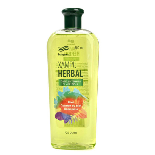 BONPREU Xampú per a cabells tenyits i castigats Herbal