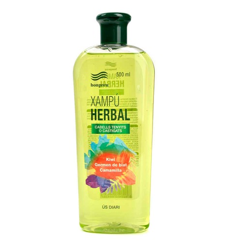 BONPREU Xampú per a cabells tenyits i castigats Herbal