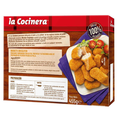 LA COCINERA Nuggets de pollastre sense gluten