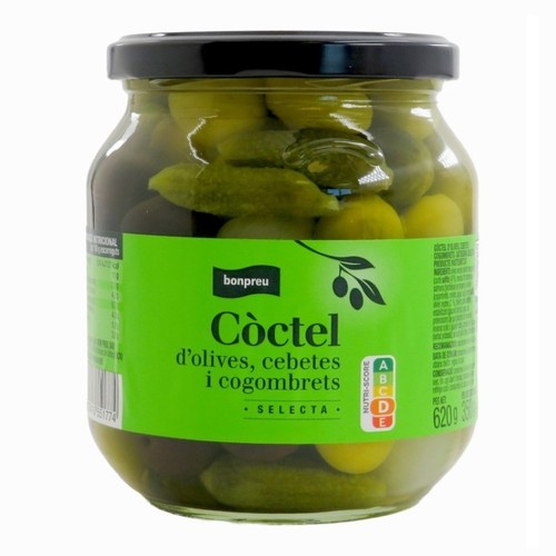 BONPREU Còctel d'olives cebetes i cogombrets