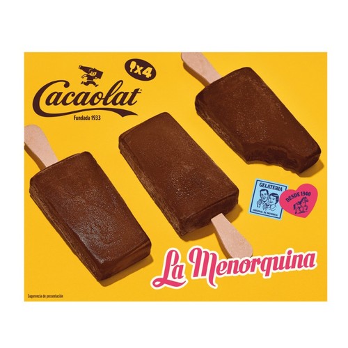 LA MENORQUINA Gelat polo de Cacaolat