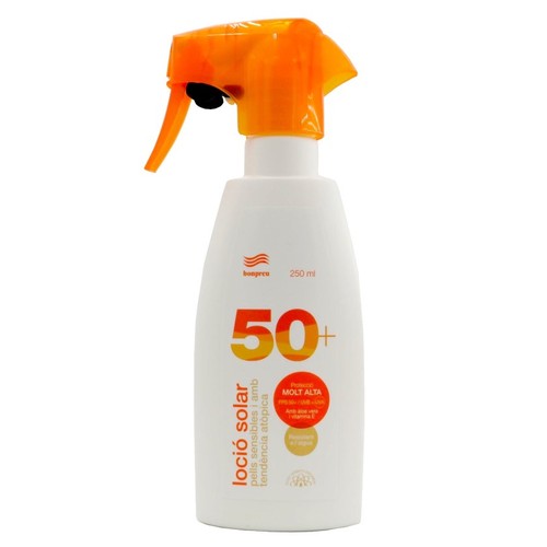 BONPREU Loció solar pells sensibles i atòpiques FPS 50+ Molt Alta