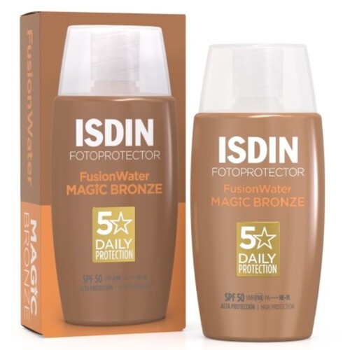 ISDIN Crema solar facial color bronze FPS 50