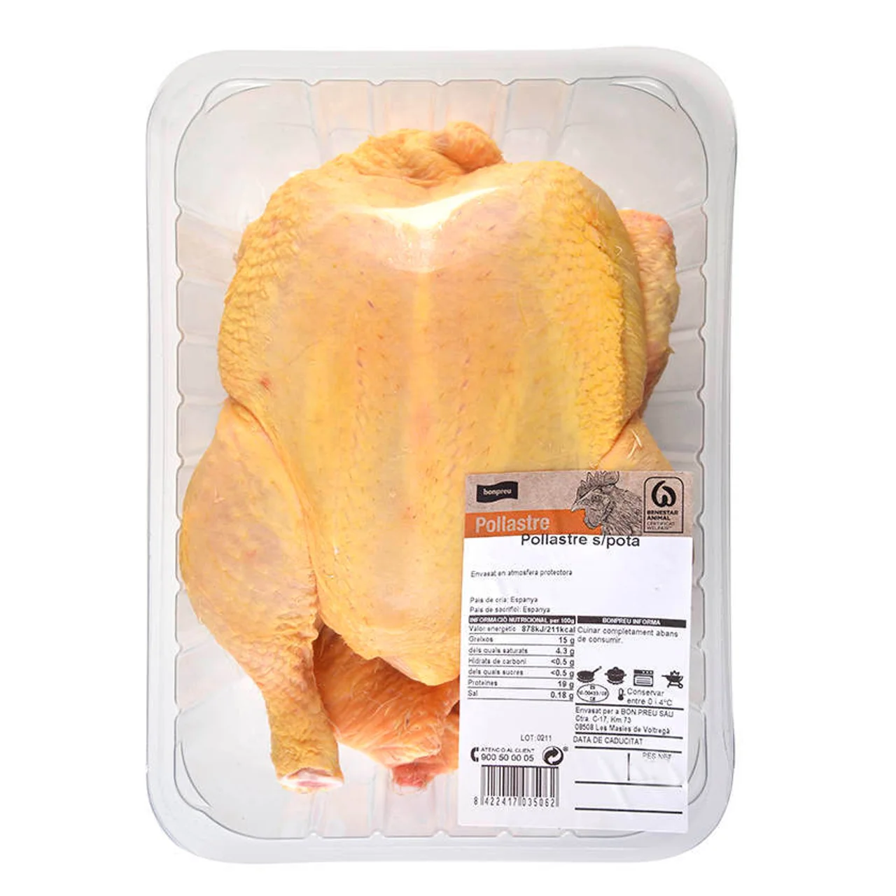 BONPREU Pollo sin pata
