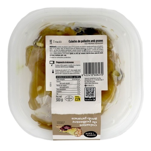 TERRA I TAST Cuixetes de pollastre amb prunes