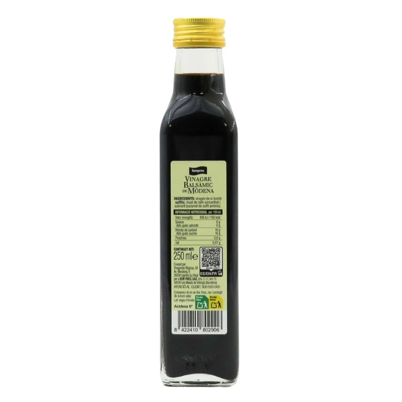 BONPREU Vinagre balsámico de Módena