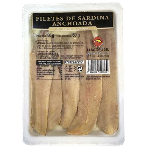 LABOREM Filets de sardina anxovada