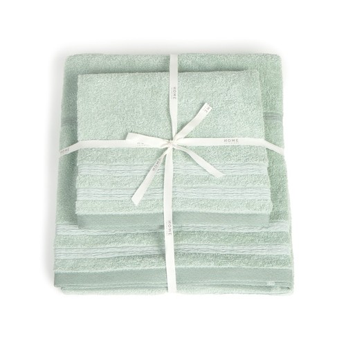 HOME INTERIORS Joc de 2 tovalloles Verd
