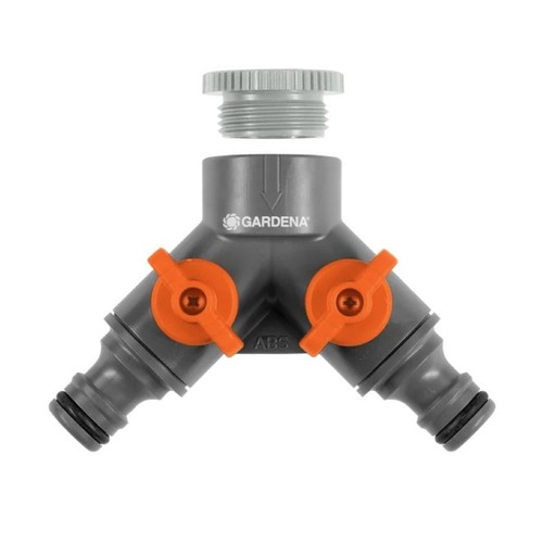 GARDENA Distribuidor doble 20/27 + 26/34