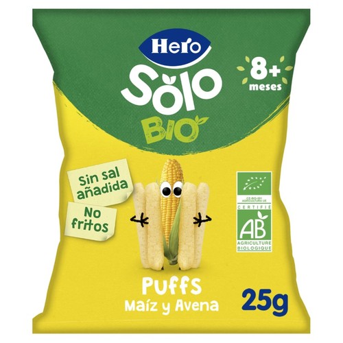 HERO Snacks de blat de moro i civada ecològic