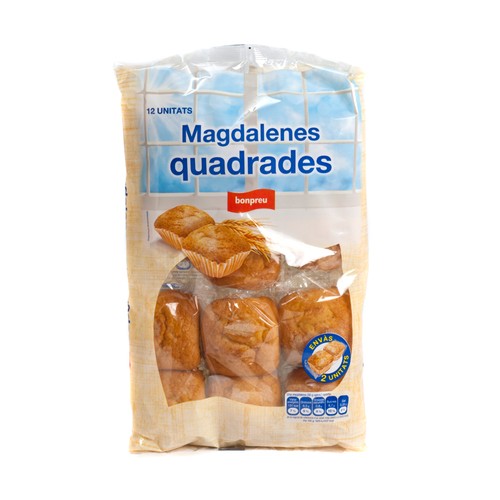 BONPREU Magdalenes quadrades
