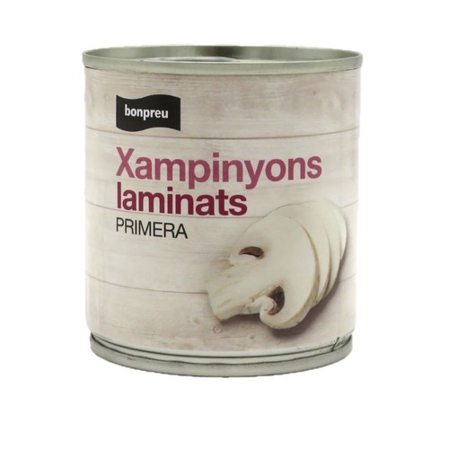 BONPREU Xampinyons laminats llauna