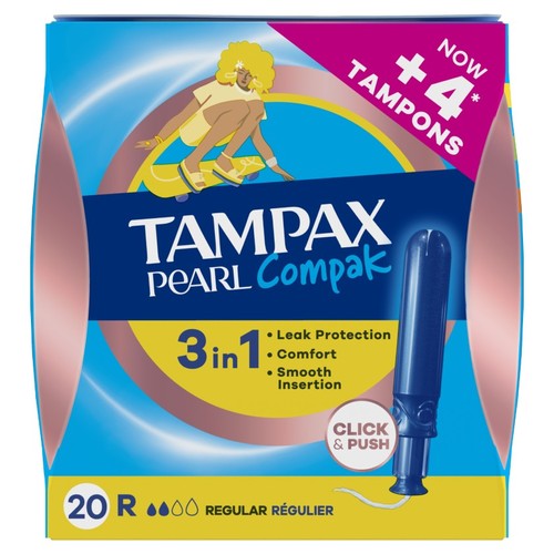 TAMPAX PEARL COMPAK Tampons regular