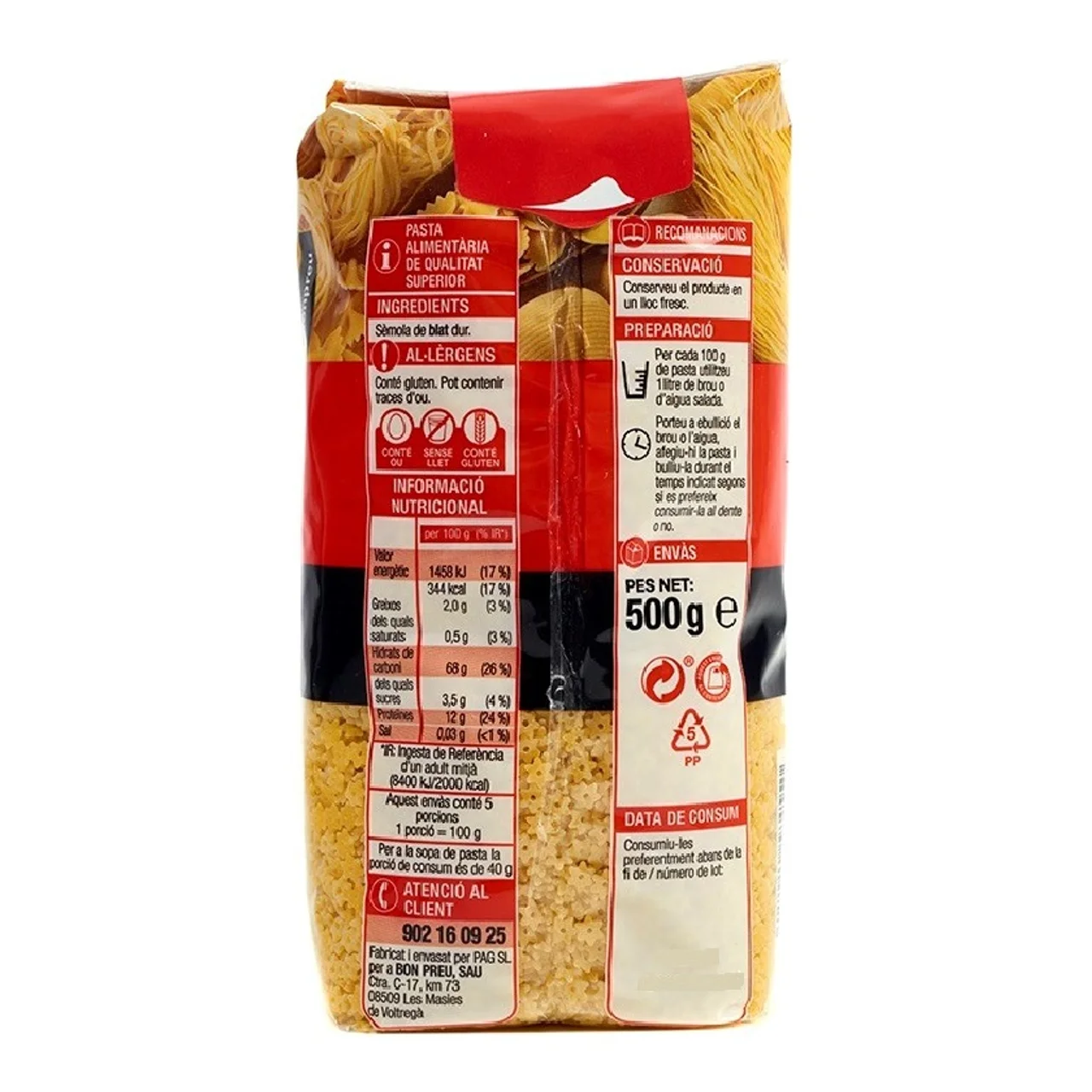 BONPREU Pasta de estrellas