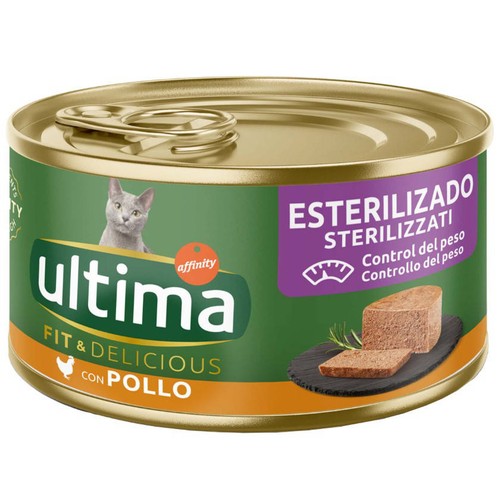 ULTIMA Menjar de pollastre per a gat esterilitzat Fit & Delicious