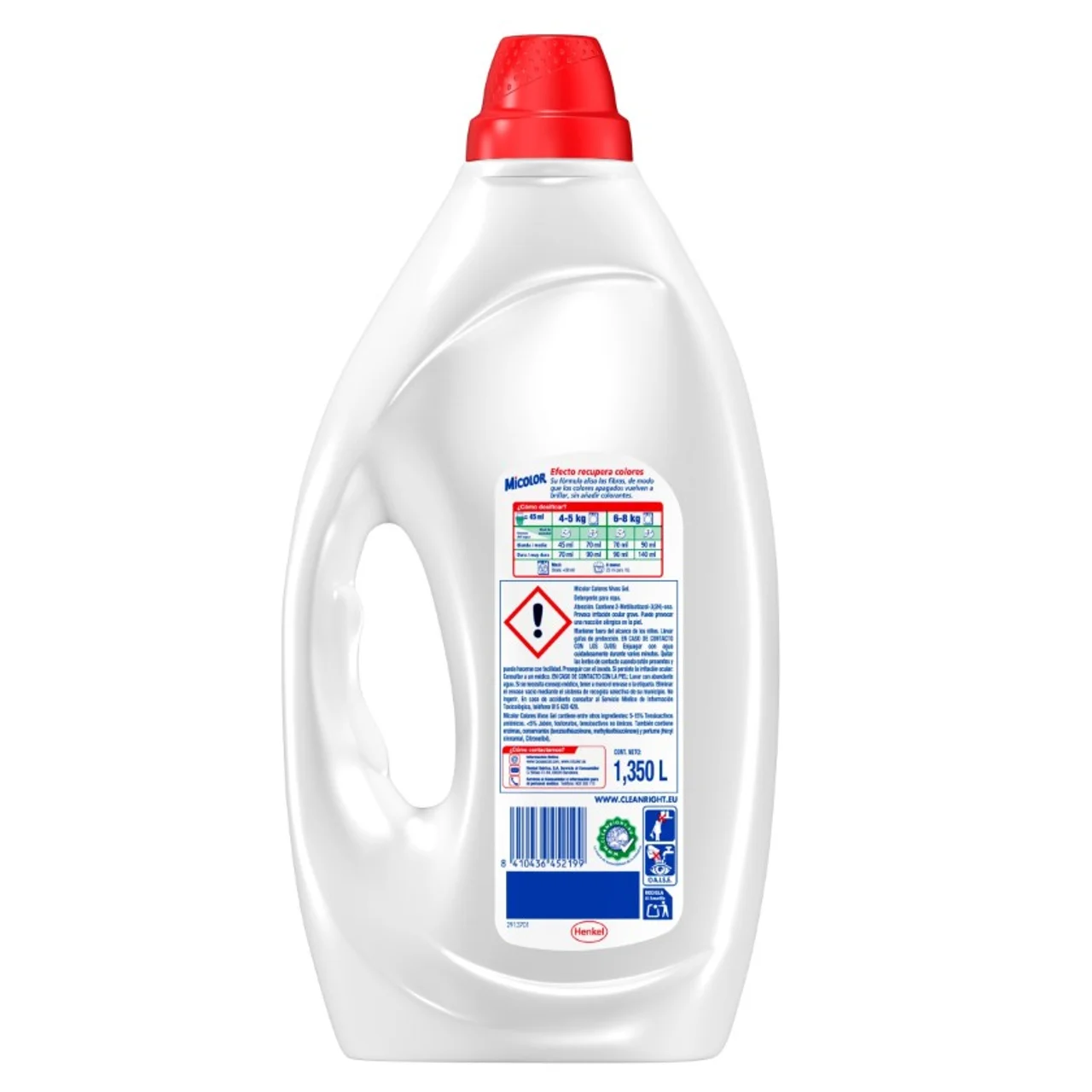 Detergente líquido colores vivos de 30 dosis