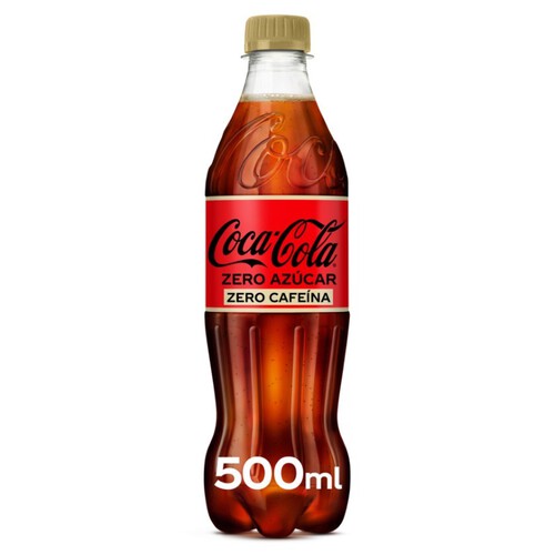 COCA-COLA Refresc de cola Zero sense cafeïna en ampolla
