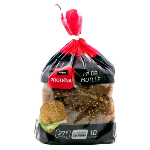 Pan tostado proteicos