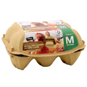 Imagen de BONPREU Ous frescos de gallines criades a l'aire lliure M