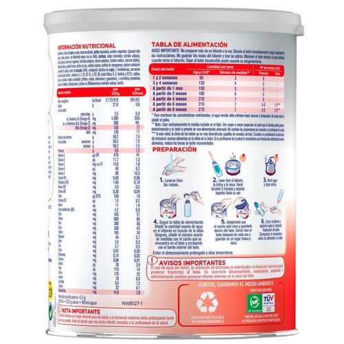 NIDINA 1 Llet per a lactants en pols