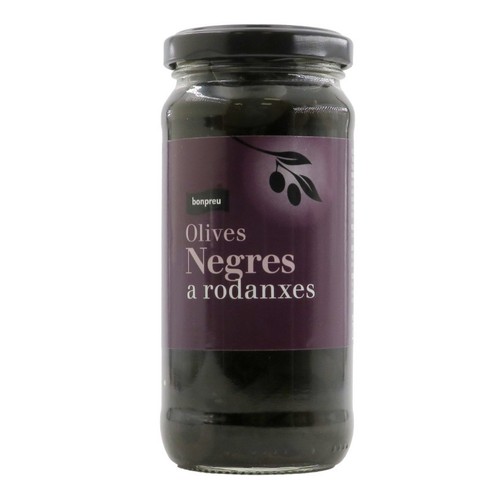 BONPREU Olives negres a rodanxes