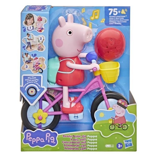 HASBRO Figura bicicleta Peppa Pig
