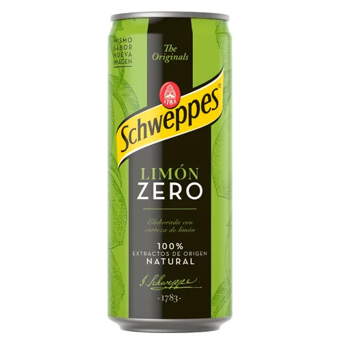 Refresco de limón zero en botella