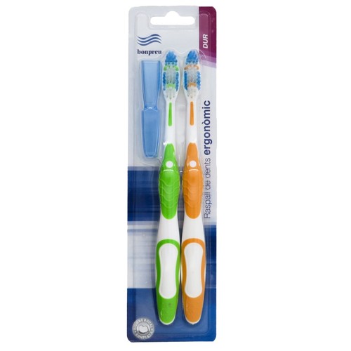 BONPREU Raspall de dents ergonòmic dur