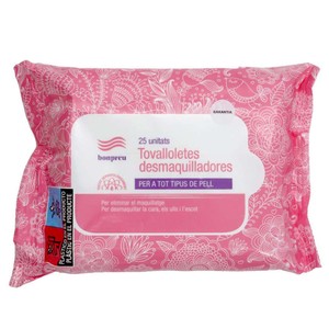 Imagen de BONPREU Tovalloletes desmaquilladores