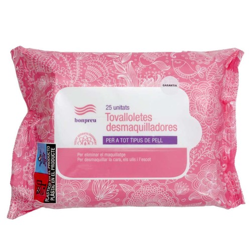 BONPREU Tovalloletes desmaquilladores