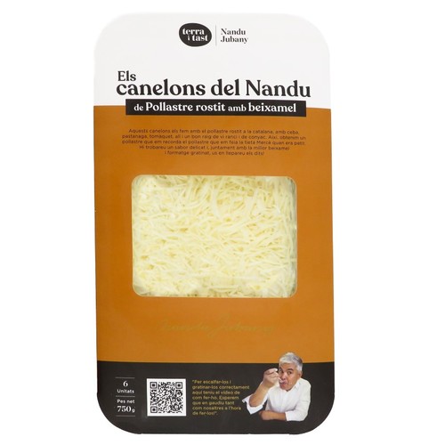 NANDU JUBANY Canelons de pollastre rostit amb beixamel 6u.
