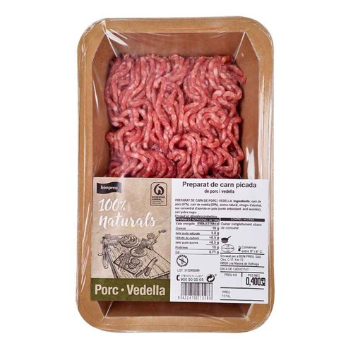 BONPREU Picada de carn de porc i vedella