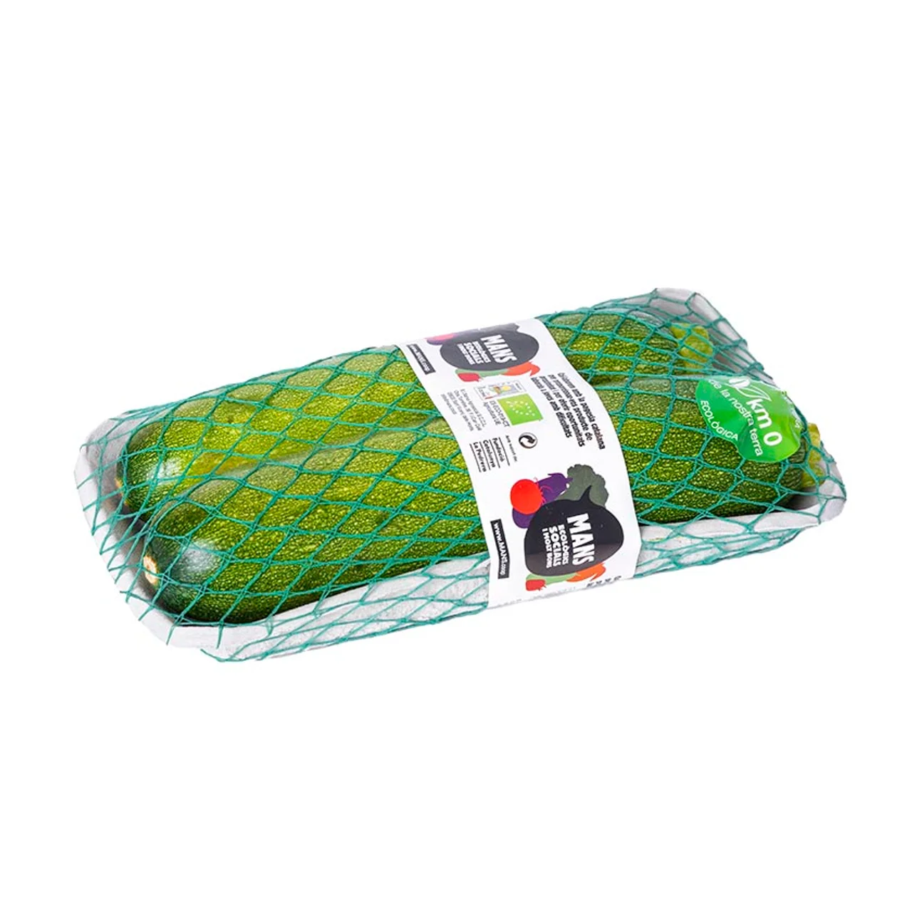 Calabacín ecológico en bandeja de 600 g