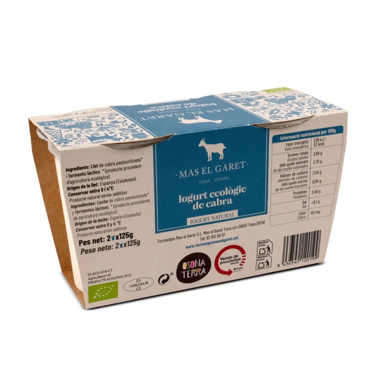 Yogur de cabra ecológico Km0
