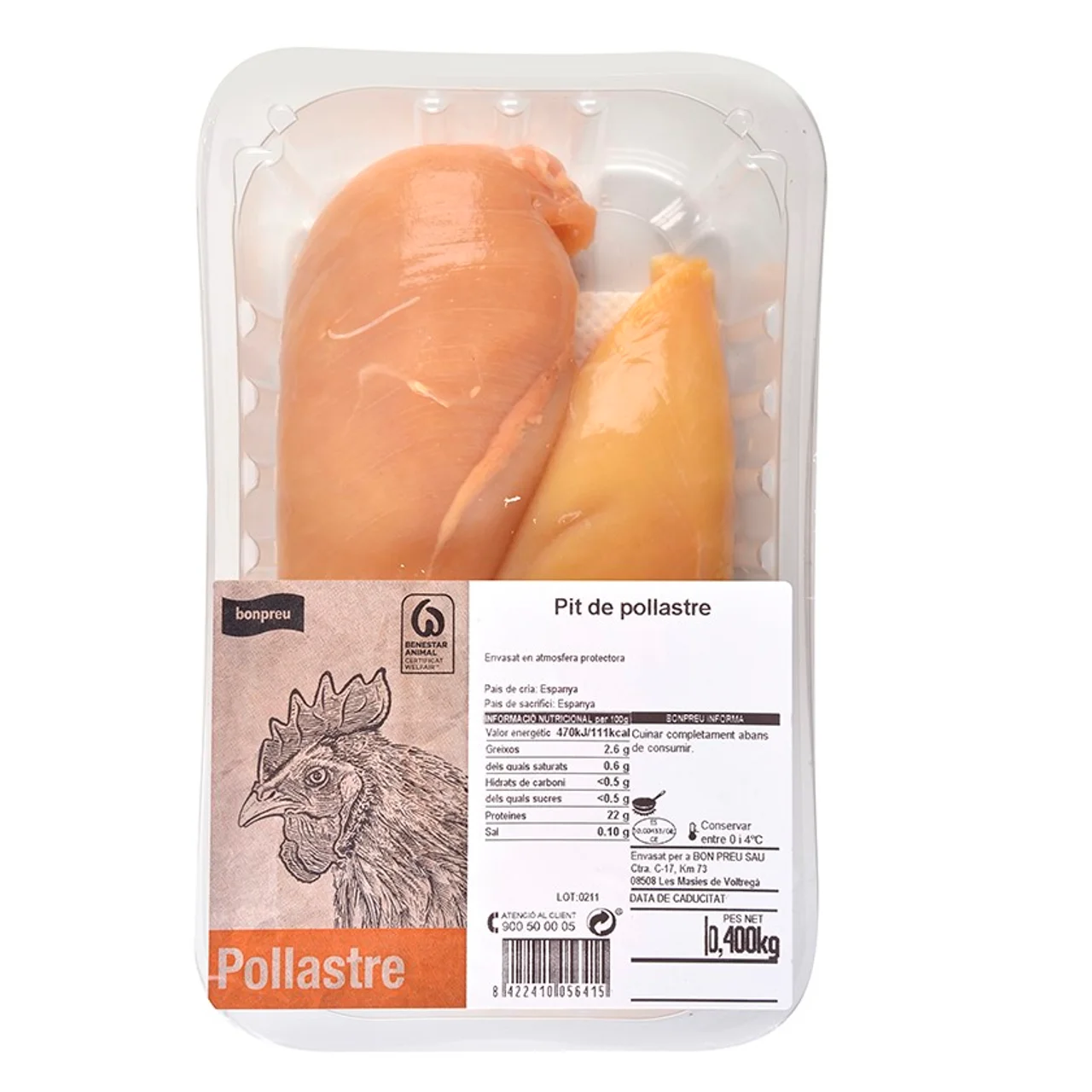 BONPREU Pechuga de pollo