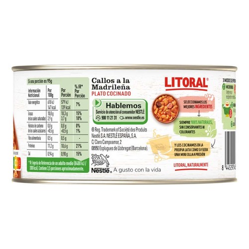 LITORAL Cap i pota a la madrilenya