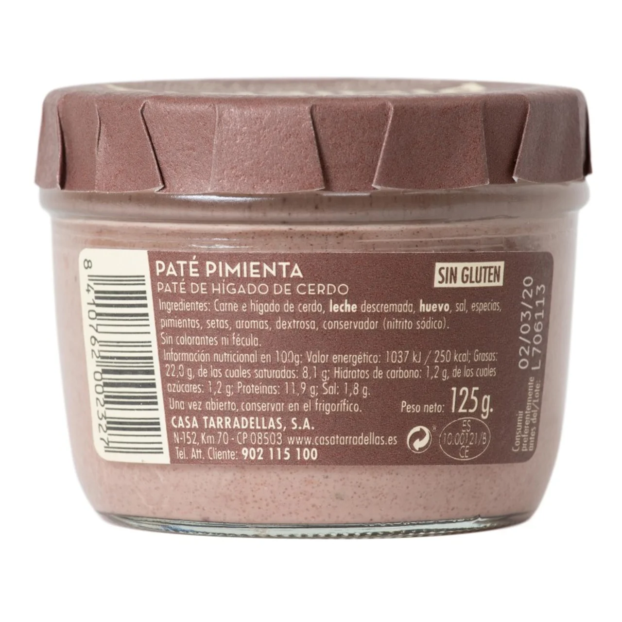 Paté a la pimienta negra