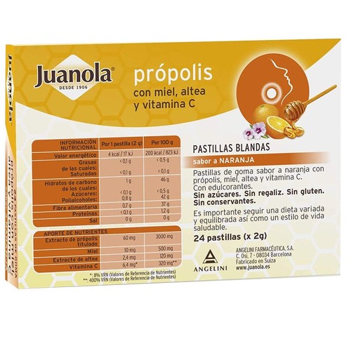 JUANOLA Pastilles toves gust de taronja