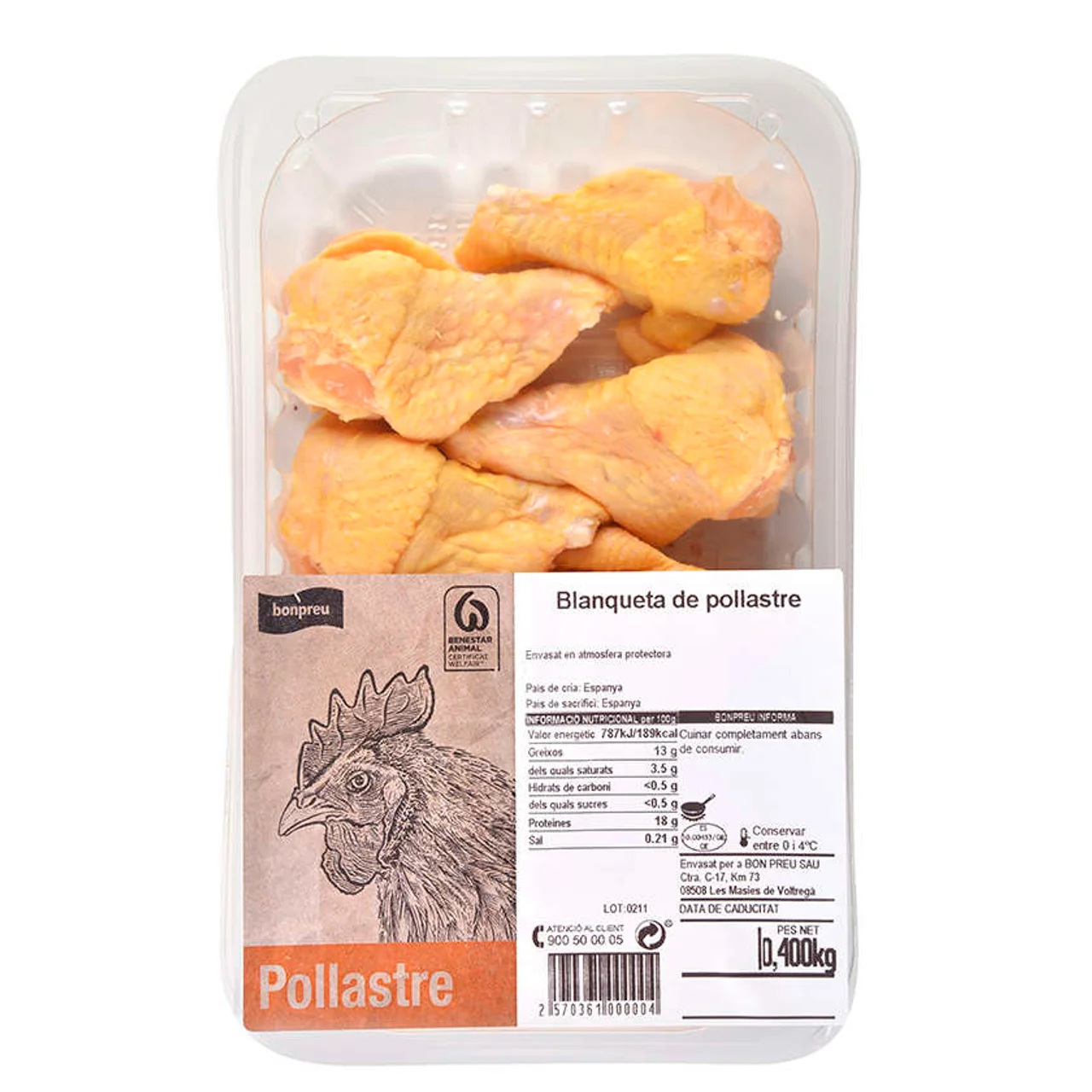 BONPREU Blanquita de pollo