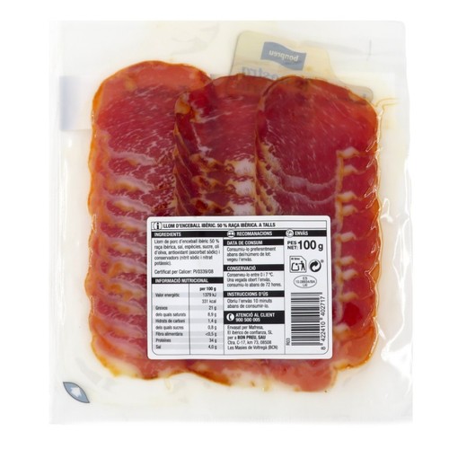 BONPREU Llom d'enceball 50% ibèric