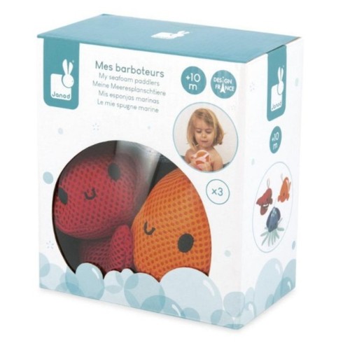 JANOD Kit 3 esponges animals de Bany