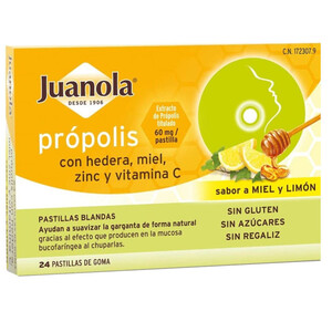 Imagen de JUANOLA Pastilles toves gust a mel i llimona